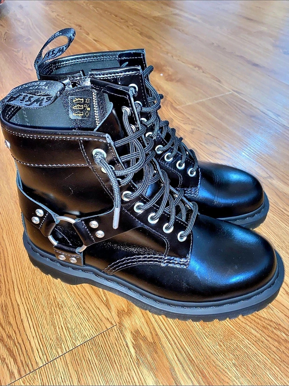 Dr. Martens Jadon Harness Leather Platform Boots